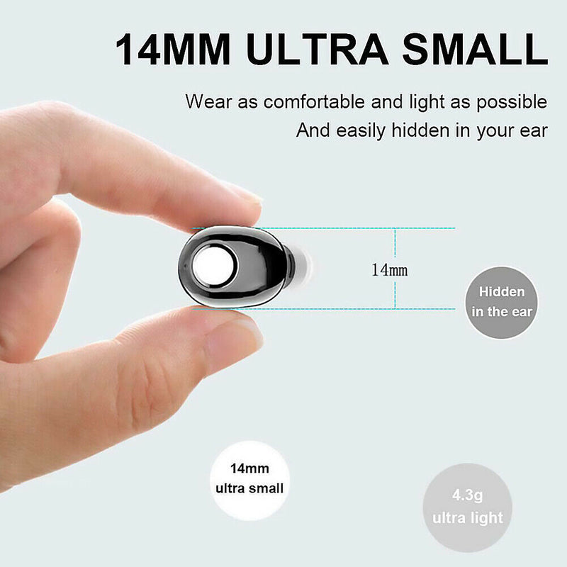 Mini Bluetooth Earphone Deep Bass Waterproof Wireless Headset Earbuds Portable