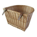 Retro, Handmade, Wicker Bicycle Front Basket with Leather Straps L9O7