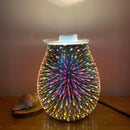 Electric Wax Melt Burner Glass Aroma Diffuser Lamp Light Fragrance Decor