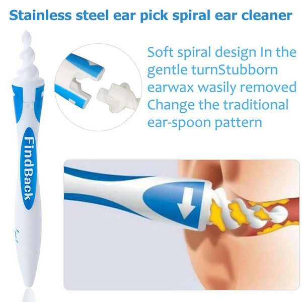 Ear Wax Removal Plastic Soft Spiral Ear Cleaning Tool Kits Safety Earwax