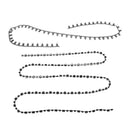 1 Yard Black Round Rhinestone Chain Ribbon Trim DIY Sewing Craft Decoration