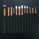 12 pcs Pro Makeup Brushes Set Foundation Powder Eyeshadow Eyeliner Lip Brus Y7N1