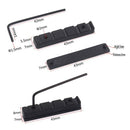 Adjustable Pom Nut Slotted for 5 Strings Bass Guitar Replacement Parts Blac