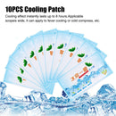10pcs/pack Gel Sheet Summer Lower Temperature Forehead Anti Hot Cooling Patch