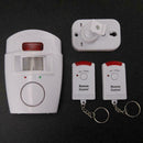 Wireless PIR Motion Sensor Alarm With 2 Remote Controllers For Home Caravan M5Y1