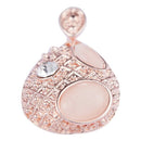 Oval Opal Necklace Earrings Two Piece Set Jewelry Set Women Necklace Weddin