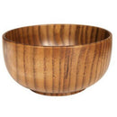 1Pc Wooden Bowl Japanese Style Wood Rice Soup Bowl Salad Bowl Food Containe