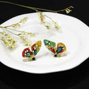 Colorful Butterfly Earrings Rhinestone Earrings Women Jewelry Accessories A