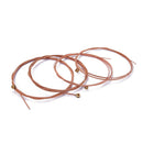 6 Pieces Red Bronze Guitar Strings for Acoustic Folk Guitar Parts Accessories