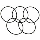 10Pcs Black Rubber Oil Filter Seal O-Ring Gasket 45mm x 42mm x 1.5mm R1J1