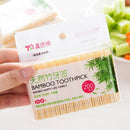 200 pcs /Bag Disposable Home Restaurant Bamboo Wood Toothpick Nontoxic