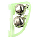 2pcs Fluorescent Fishing Rod Tip Clip Twin Bell Alarm In Dark Fishing TackleOZ