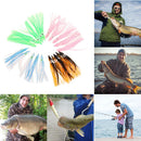 50pcs Random Mixed Color 3.5 "Octopus Bait 10 Colors Fishing Lure