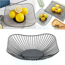 Fruit Basket Bread Storage Rack Plate Snacks Organizer Iron 25.5*11. L0Z1