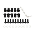 10 Pieces Universal Windscreen Windshield Bolts Screw Kit M5 5mm Bolt Black