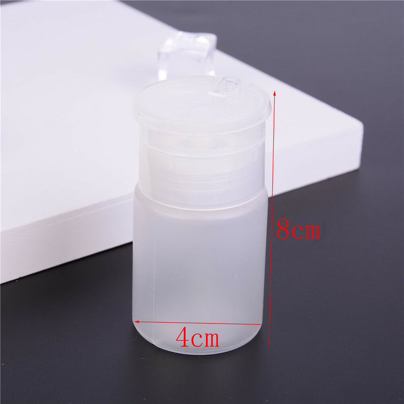 1x Nail Art Polish Clean Remover Dispenser Empty Acetone Pump Bottle Containe Cy