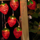 Strawberry Battery Operated LED String Lights Decoration For Christmas Wreath