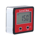 Digital Display Inclinometer Spirit Level Box Protractor Angle Finder Gauge A