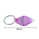 Mini Compact Keyring 2 Led Light Torch White Keychain Flashlight Portable L8X2