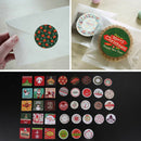 1 box 38X Diary Decor Envelope Sealing Holiday Gift Merry Christmas Sticke.ES