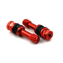 4x TR48E Bolt-in Auto Car Tubeless Wheel Tire Valve Stems Dust Caps Red  FT