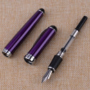Purple Metal 750 Fountain Pen With M Nib fit for Calligraphy Office Use Hf