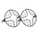 2 Pieces 175mm Metal Motorcycle Headlight Grill Guards Headlamp Covers