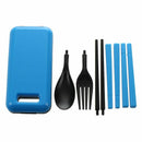Outdoor Travel Picnic Portable Tableware Eco-friendly ABS Tableware Chopsti N7E5