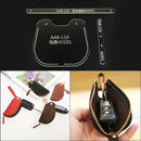 3Pcs Acrylic Leather Key Case Template Stencils for Women Men Unisex