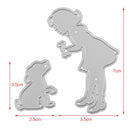 Dog and Girl Metal Cutting Dies Stencils ScrapbookingAlbum-Decorative EmbossiTO