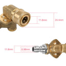 High Pressure Water Gun Connector 90 Degree Adjustable 5 Gear Angle Nozzle GHE