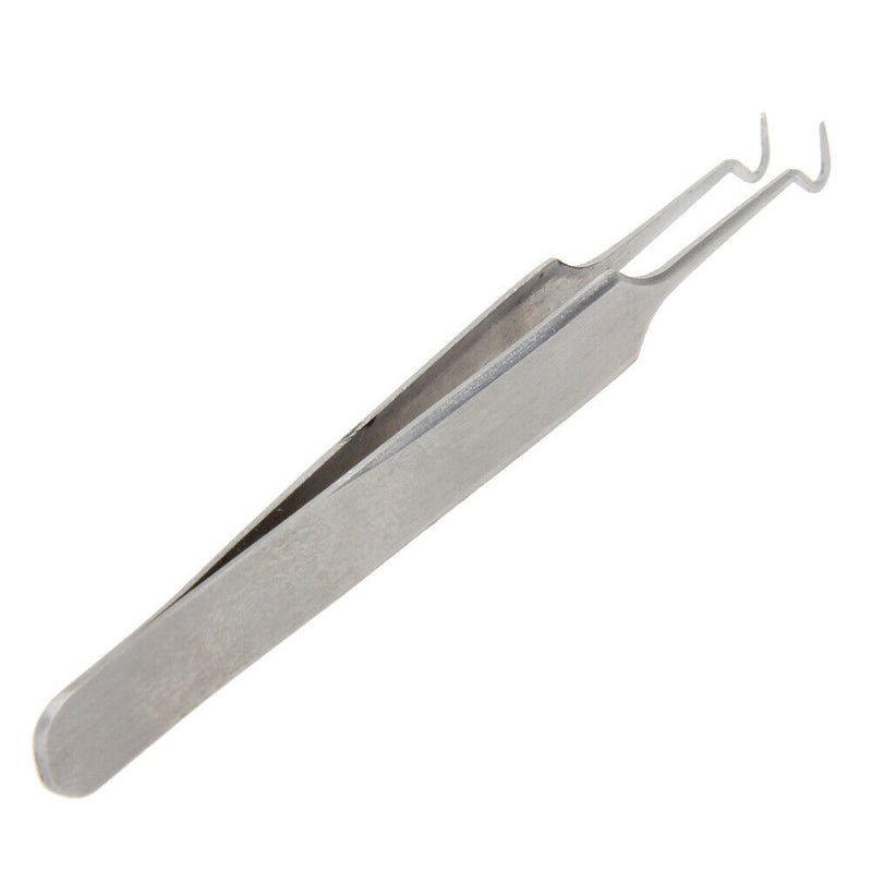 Stainless Steel Sharp Elbow Acne Needle Blackhead Pimples Remover Forceps