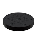 100mm Natural Obsidian Plate Seven Star Group Stand for Crystal Ball Sphere