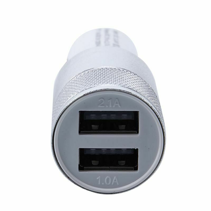 Aluminum Car Charger of dual USB Aluminum Alloy Car Charger Cigarett Lighte G3N2