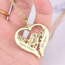 Love Heart Bird Necklace Bird on a Heart Shaped Tree Branch Nacklace A0M2 G Q7Z4