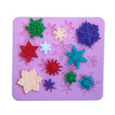 3DSnowflake Shaped Silicone Fondant Mold Cake Chocolate Sugarcraft Cutter Moul&j