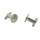 10 Pack Men Cufflinks Cuff Button Cabochons Frame Tray Bezel, Cufflink Blanks