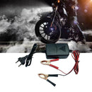 12V 1A Car Battery Maintainer Smart Charger Portable Black Auto Motorcycle E3D9