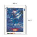 5D DIY Full Drill Diamond Painting Starry Sky Dolphin Cross Stitch Craft