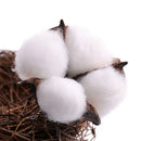6Pcs Natural Cotton Head Artificial Dried flowers Xmas Diy Garland Wreath DecTO