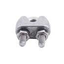 4pcs Stainless Steel Cable Clip Saddle Clamp for 5/32 inch 4mm Wire Ropes D3Z7