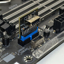 USB 3.0 19-Pin Internal Header to USB 3.1 3.2 Type C Key A 20-Pin Adapter A