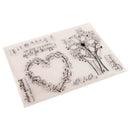 Christmas heart flower Silicone Stamp DIY Scrapbooking Photo Album Decorat 3C