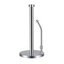 Paper Towel Holder Stainless Steel Standing Tissue Holder One-Handed Tear,