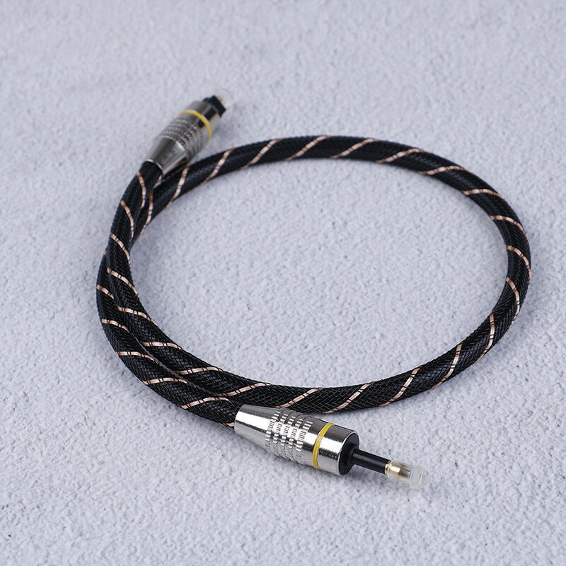 Toslink to plug 3.5mm digital optical audio cable spdif fiber round squareEH BX