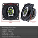 4 Inch 400W Car Coaxial Speaker Speaker Automatic Audio Music Stereo Audio