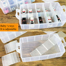 30 Slots 3 Tiers Makeup Organizer Jewelry Storage Box Toys Organizer Remova D4Q7