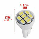 50x T10 White 8 SMD LED Car Side Wedge Interior Light Bulbs 1206 2825 1 TDF