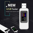 10 in 1 Digital DC USB Tester Current Voltage Charger Voltmeter (White) SN9F