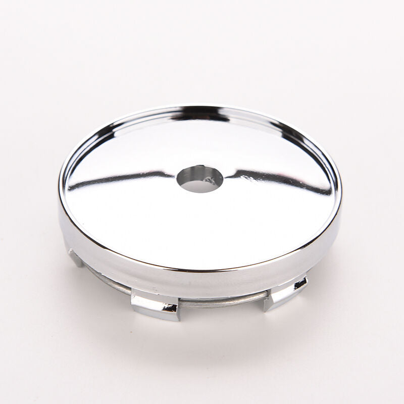 60mm Chrome Car Auto Wheel Center Hub Cap Cover Tyre Trims Universal  LJ